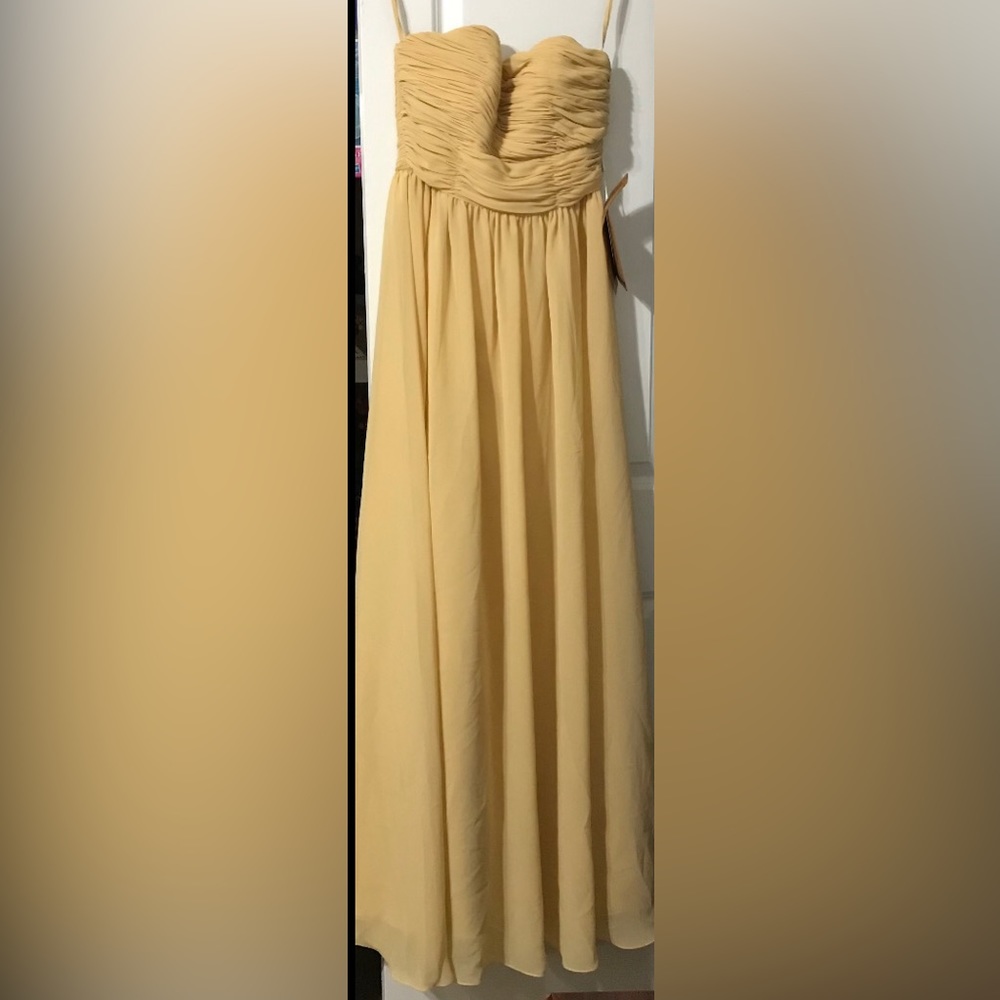 A beautiful gold gown- new never used from Light in the box- size 8- prom etc